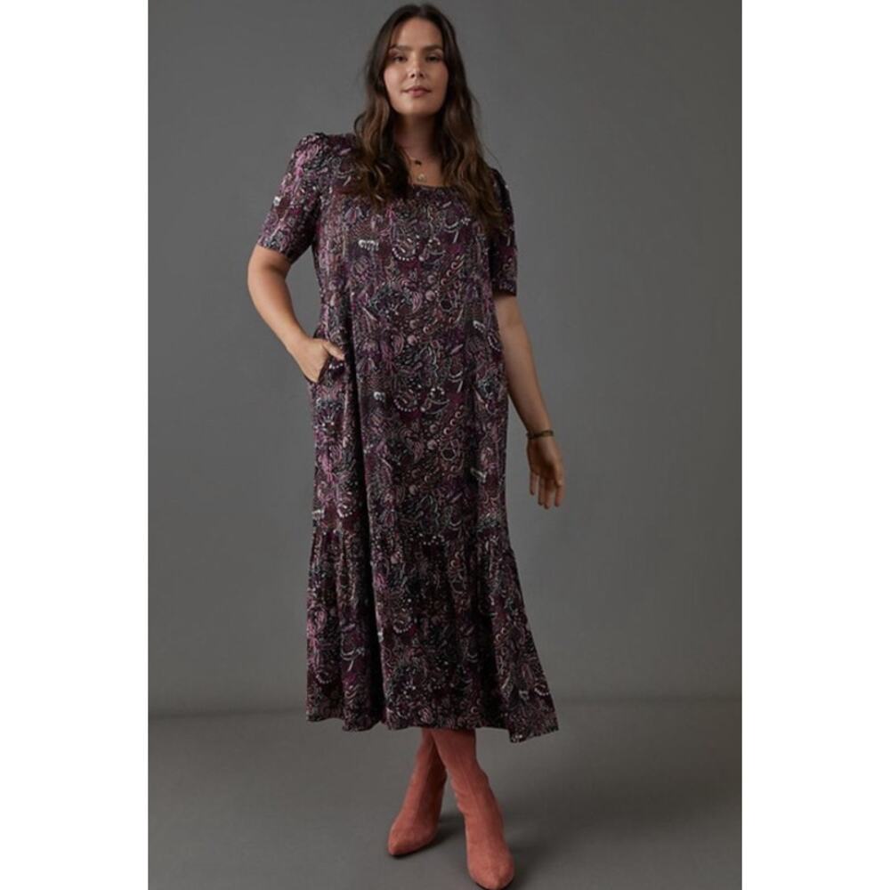 Anthropologie Maeve Lisabetta Maxi Dress Women's L - Picture 4 of 10